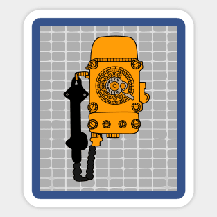 Old Antique Retro Phones Sticker